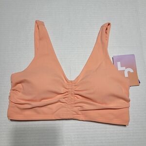 *NWT* JoyLab Women's Cinch-Front Bra Peach, Size XS